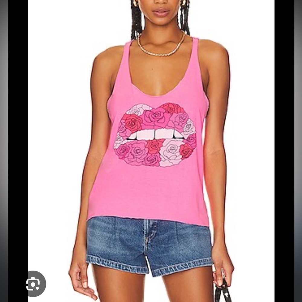 ISO IN SEARCH OF! LAUREN MOSHI Maisie Airbrush Elements Wisteria Tank Top